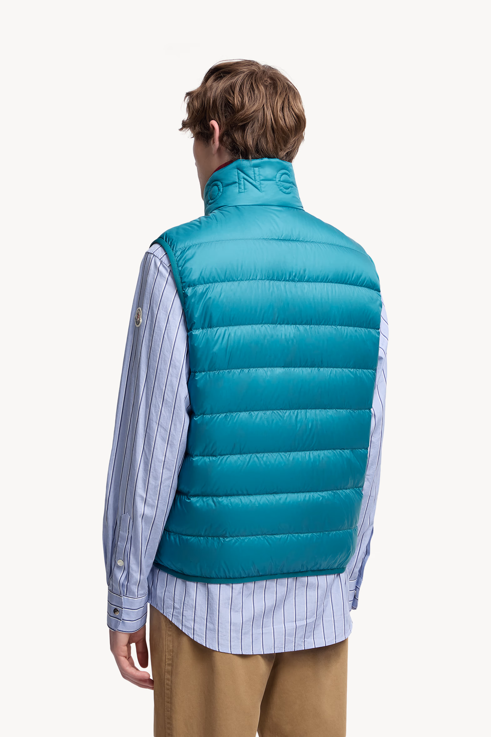 Rocoque Down Vest Men Turquoise Moncler 5